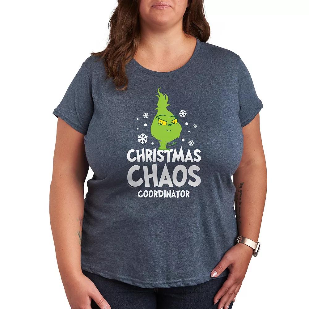 Plus Dr. Seuss Little Grinch Chaos Coordinator Graphic Tee, Women's,  Product Image
