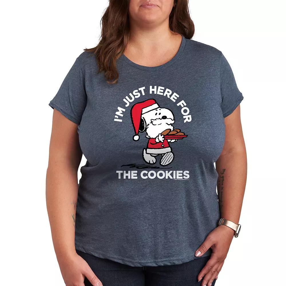 Plus Peanuts Snoopy Cookies Graphic Tee, Women's,  Product Image