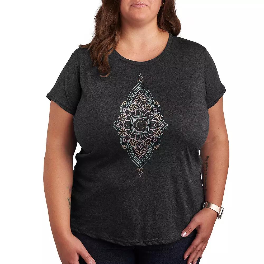 Plus Spring Mandala Graphic Tee, Women's,  Product Image