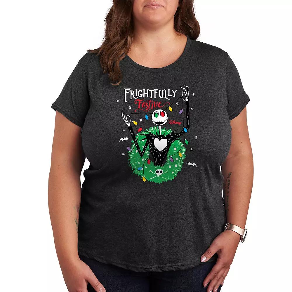 Disney's Nightmare Before Christmas Plus Festive Graphic Tee, Women's,  Product Image