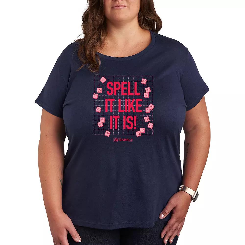 Plus Scrabble Spell It Like It Is Graphic Tee by Hasbro, Women's,  Product Image
