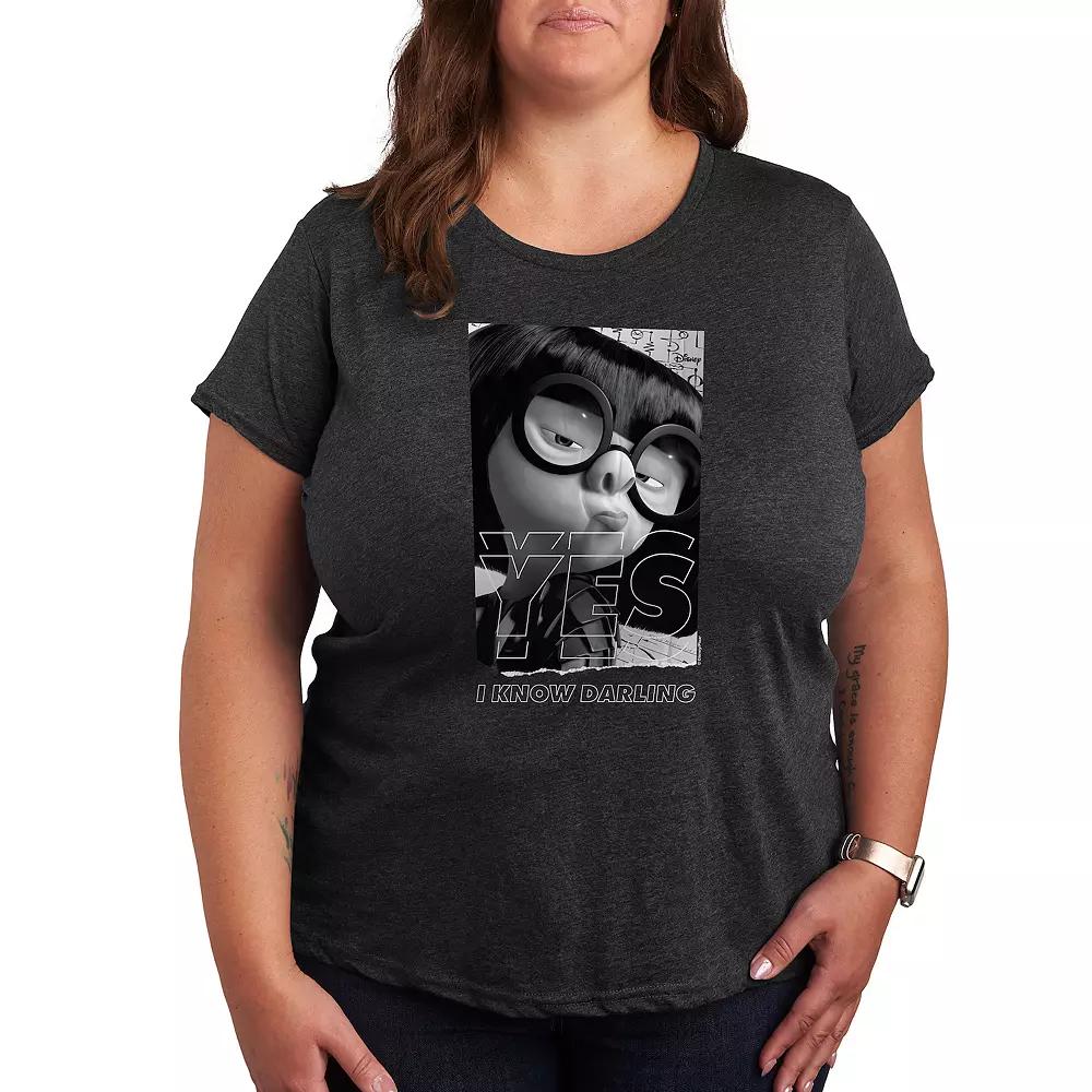 Disney / Pixar's The Incredibles Edna Plus Yes Darling Graphic Tee, Women's,  Product Image