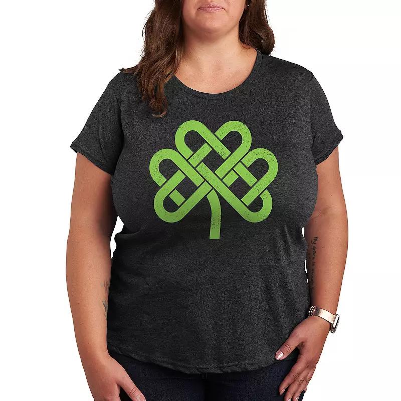 Plus Celtic Knot Shamrock Graphic Tee, Women's,  Product Image