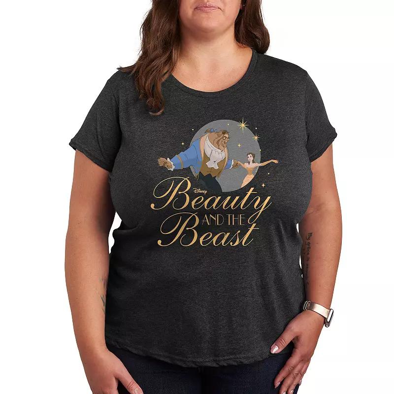Disney Princess Plus Beauty And Beast Graphic Tee, Women's,  Product Image