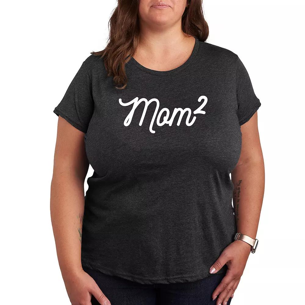 Plus Mom To The 2nd Power Graphic Tee, Women's,  Product Image