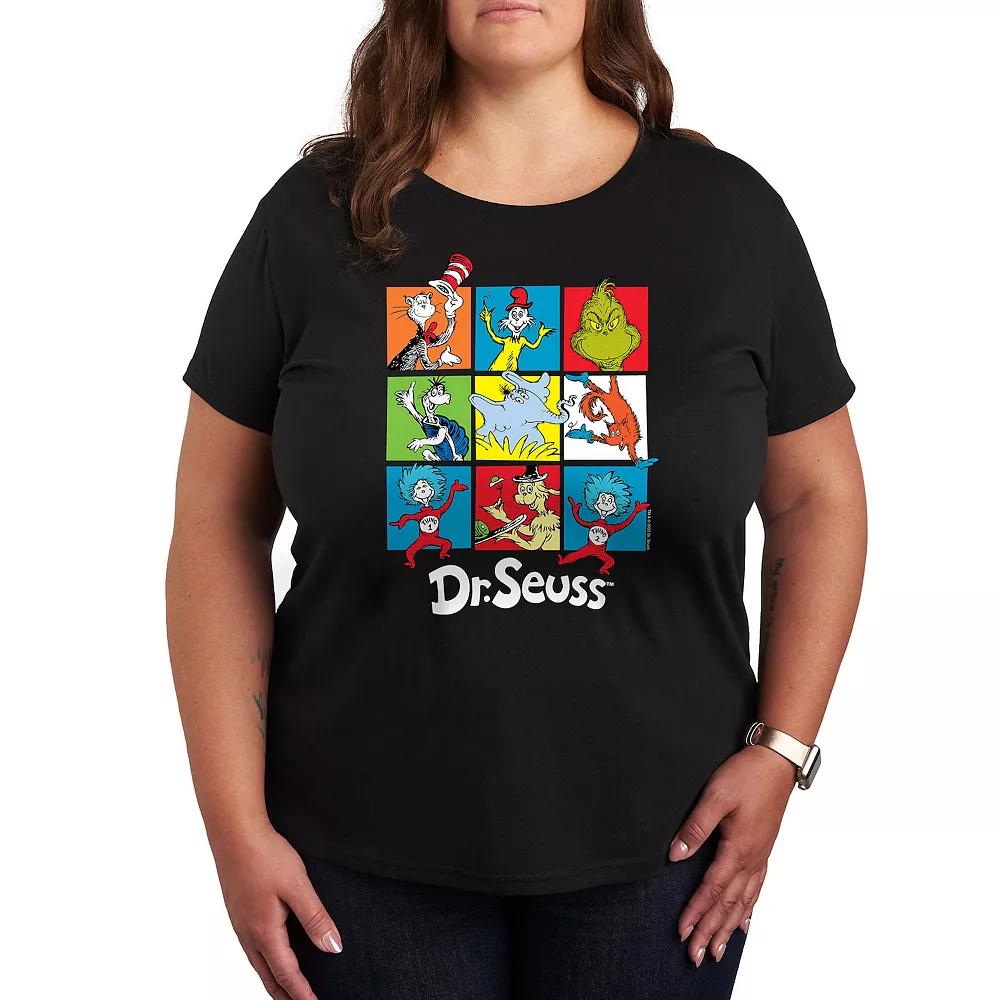 Plus Dr. Seuss Grid Graphic Tee, Women's,  Product Image