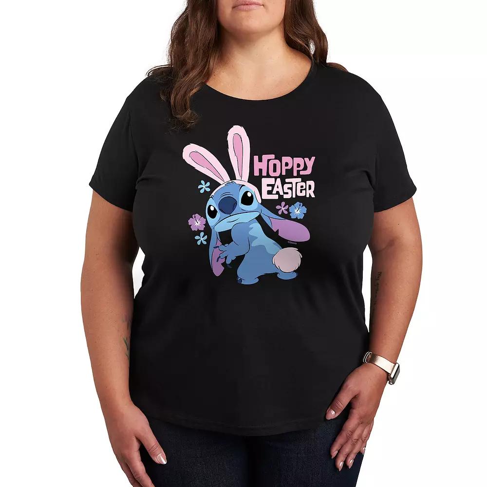 Disney's Lilo & Stitch Plus Hoppy Easter Graphic Tee, Women's,  Product Image