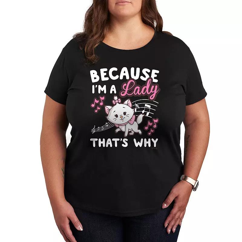 Disney's The Aristocats Marie Plus I'm A Lady Graphic Tee, Women's,  Product Image