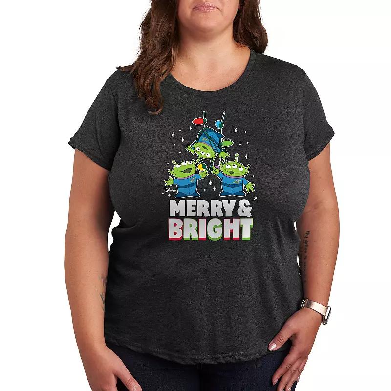 Disney / Pixar's Toy Story Women's Merry And Bright Graphic Tee, Girl's,  Product Image