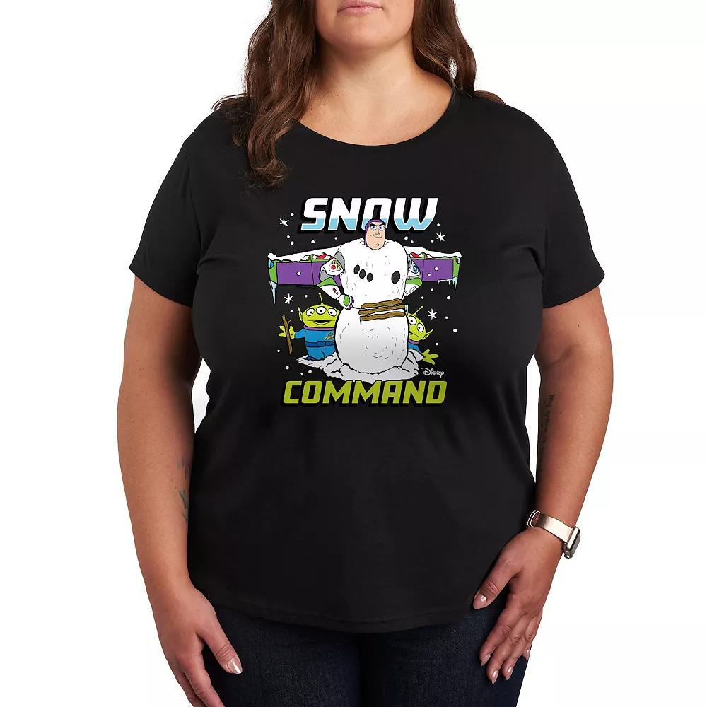 Disney / Pixars Toy Story Buzz Lightyear Womens Snow Command Graphic Tee, Girls Product Image