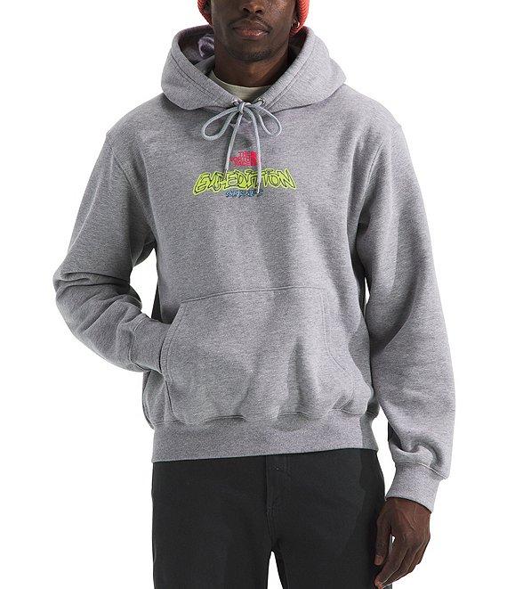 The North Face Essential Expedition Series Long Sleeve Graphic Heathered Fleece Hoodie Product Image