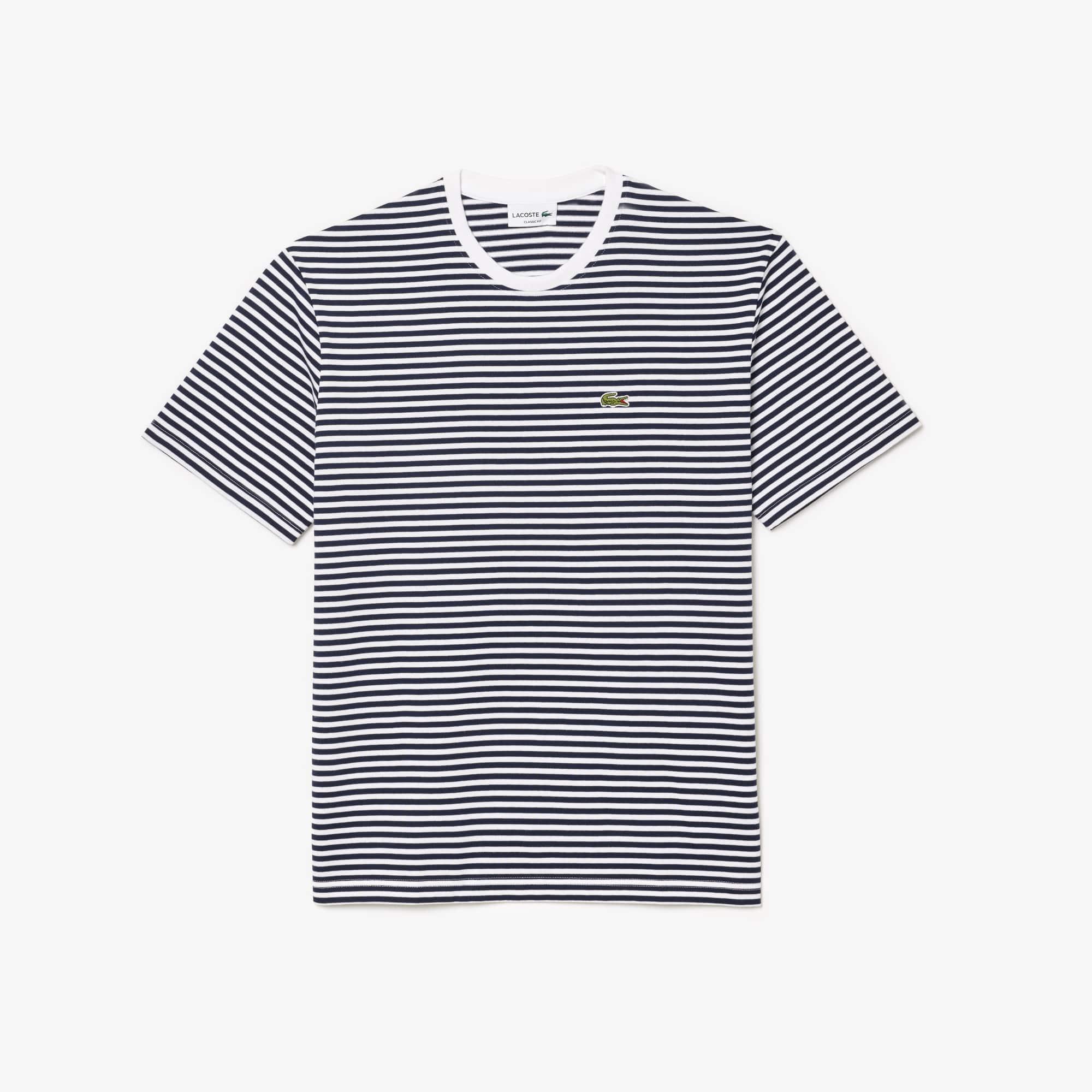Men's Striped Heavy Cotton T-Shirt Product Image