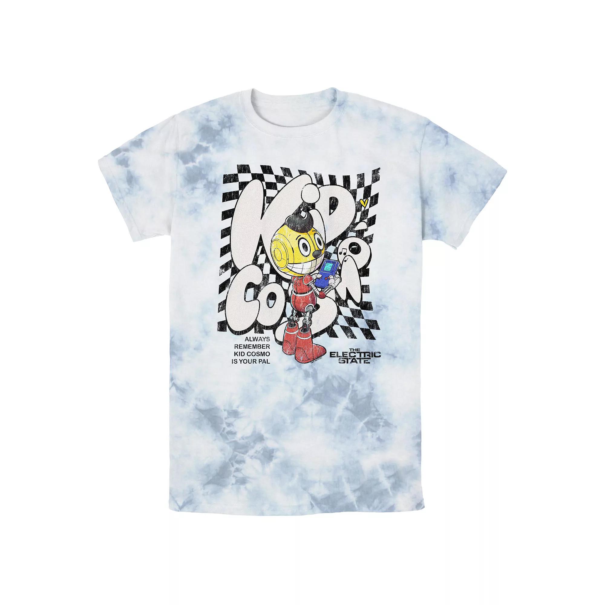 Men's The Electric State Remember Kid Cosmo Is Your Pal Bombard Wash Graphic Tee, Size: Medium, White Blue Product Image