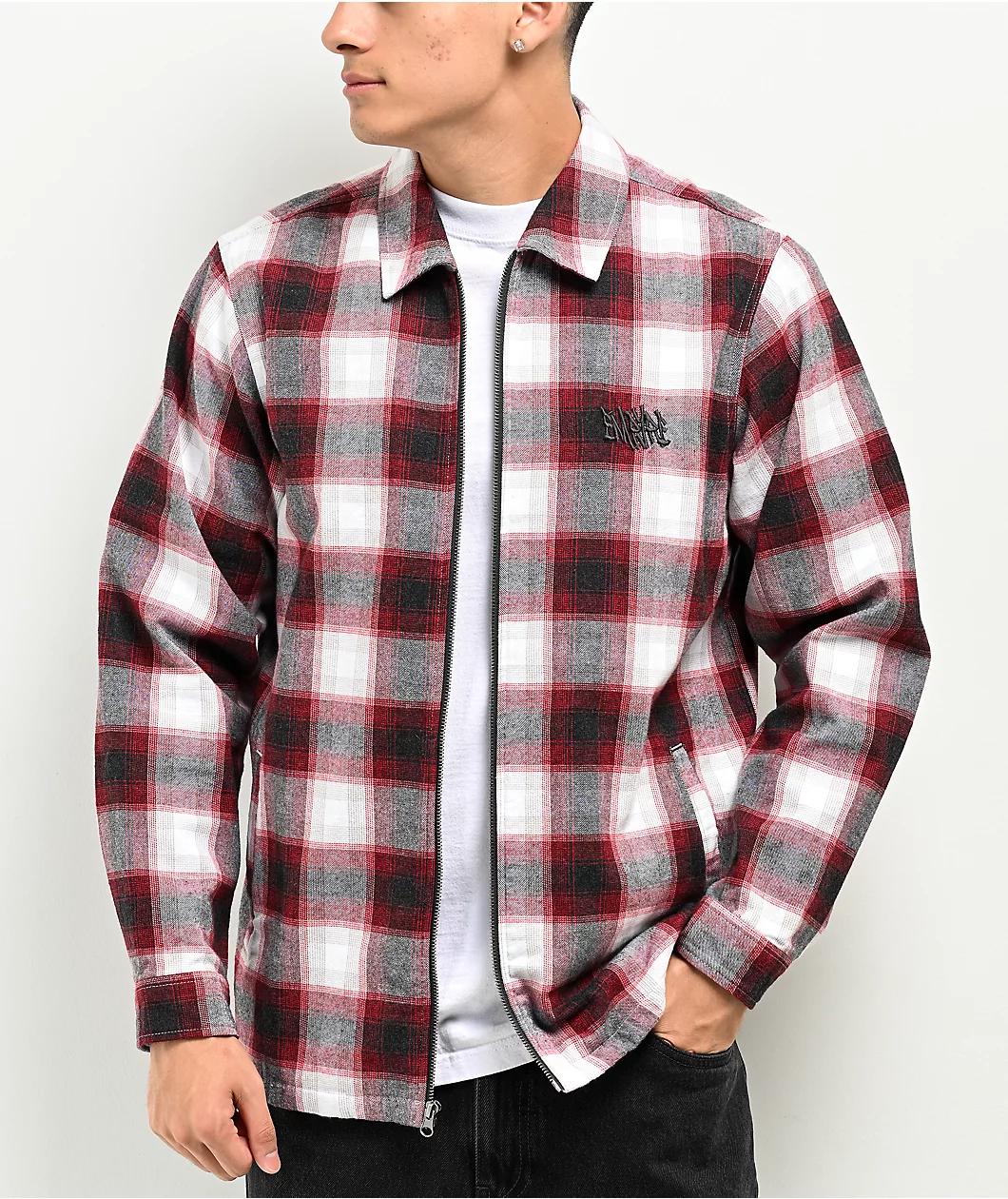 Empyre Fader Red & White Flannel Jacket Product Image