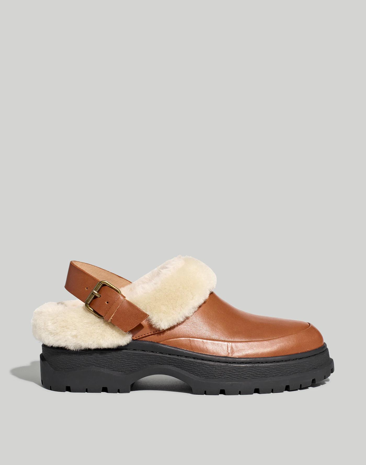The Shearling Sigrid Slingback Mule Product Image