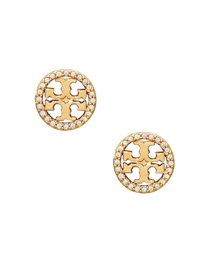 Tory Burch Miller Pave Stud Earrings Product Image