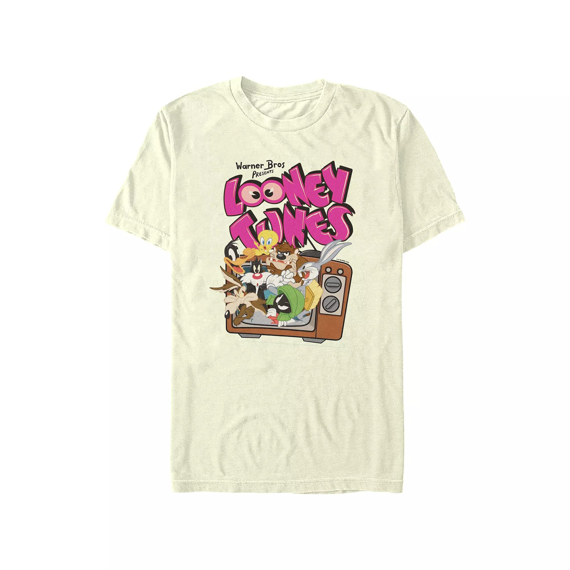 Juniors' Looney Tunes Popping Out The TV Boyfriend Graphic Tee, Women's,  Product Image