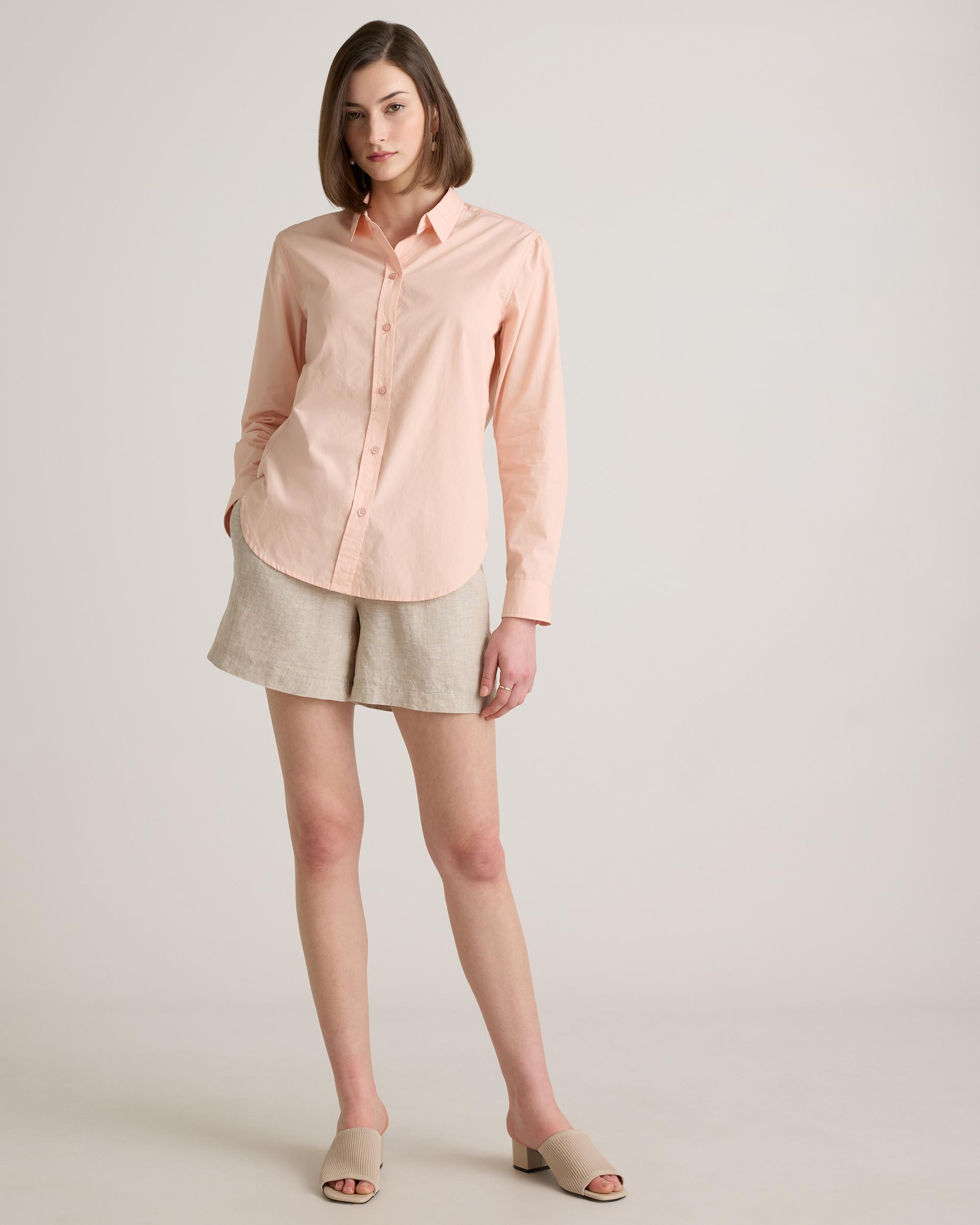 Quince | Women's Poplin Long Sleeve Shirt Organic Cotton Product Image