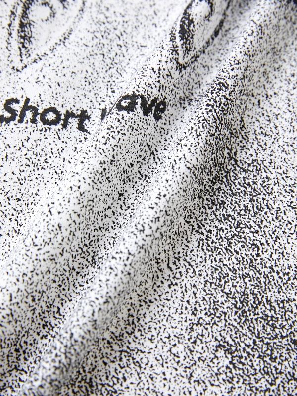 Cat Print Short Sleeve Tee Product Image