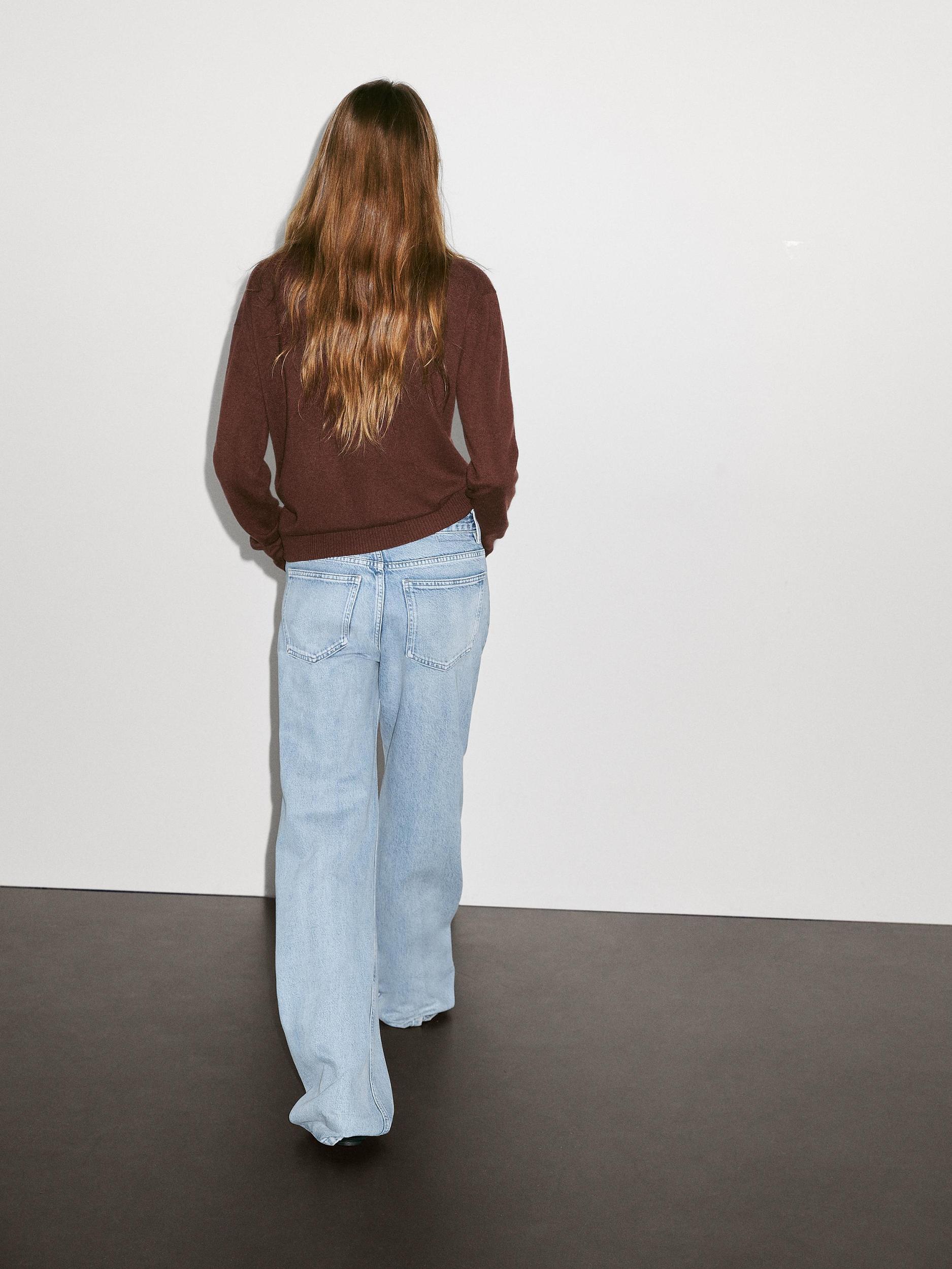 100% cashmere crew neck sweater Product Image