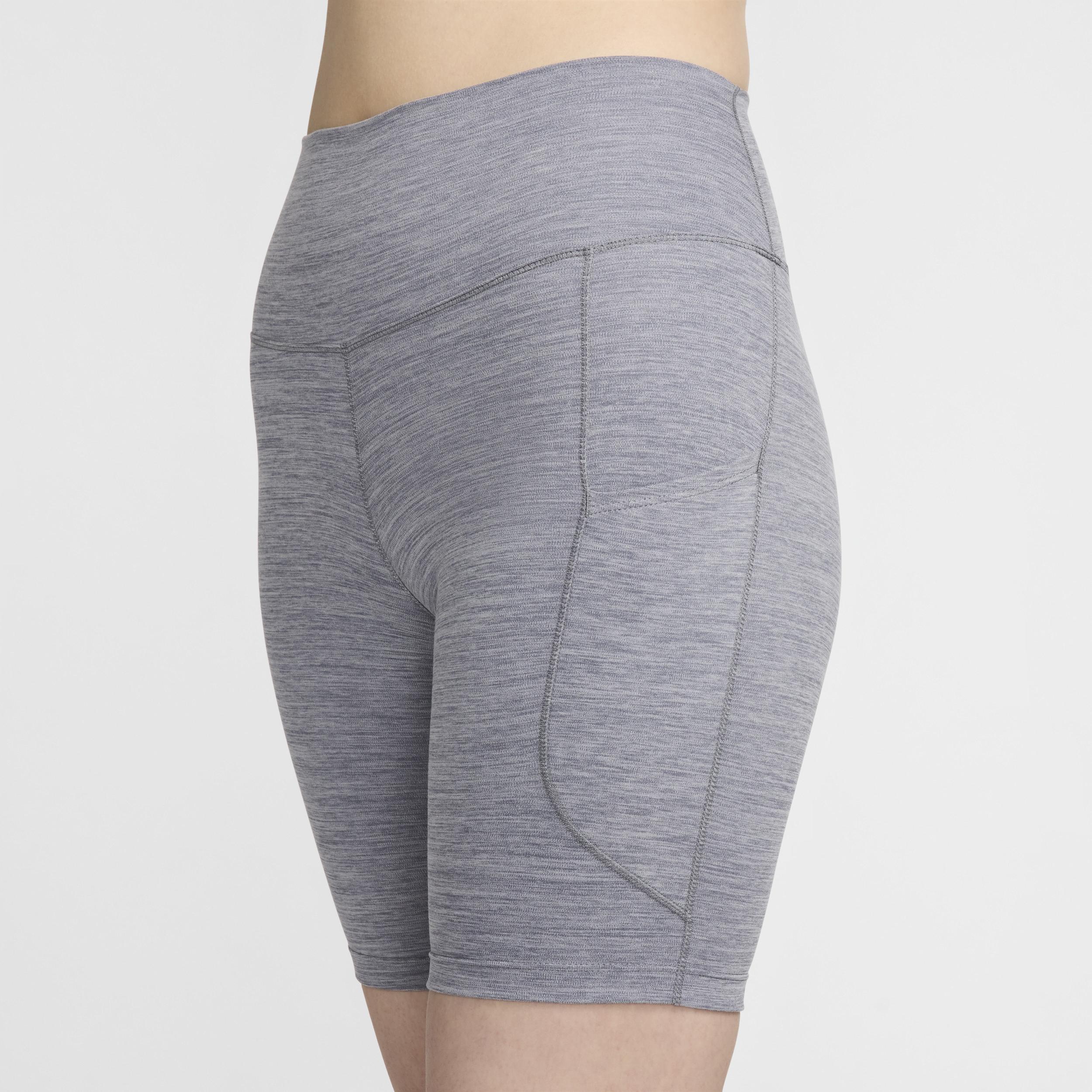 Nike Womens One High-Waisted 8 Biker Shorts with Pockets | FZ6758-084 Product Image