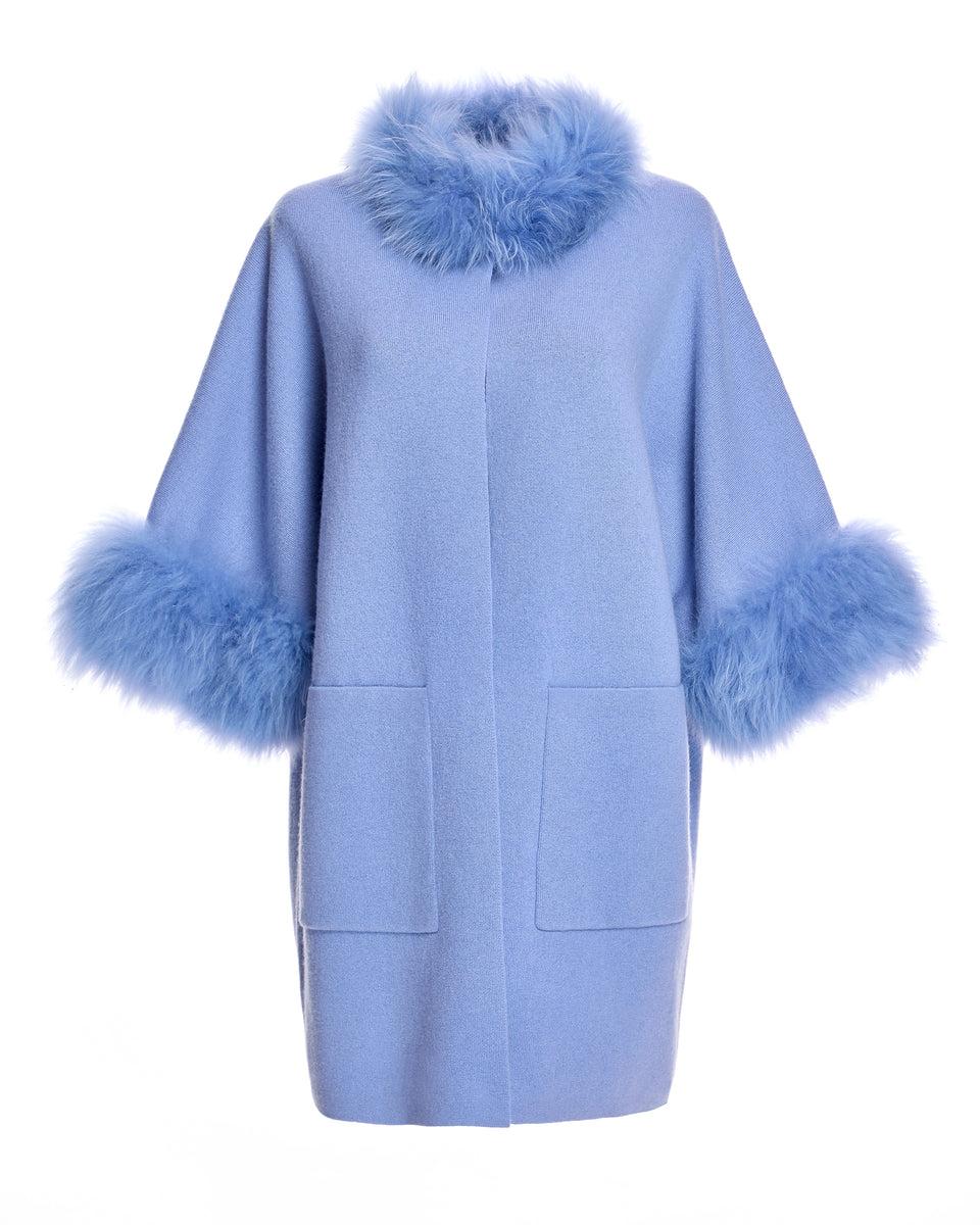 Cashmere Kimono with Cashmere Goat Trim Product Image