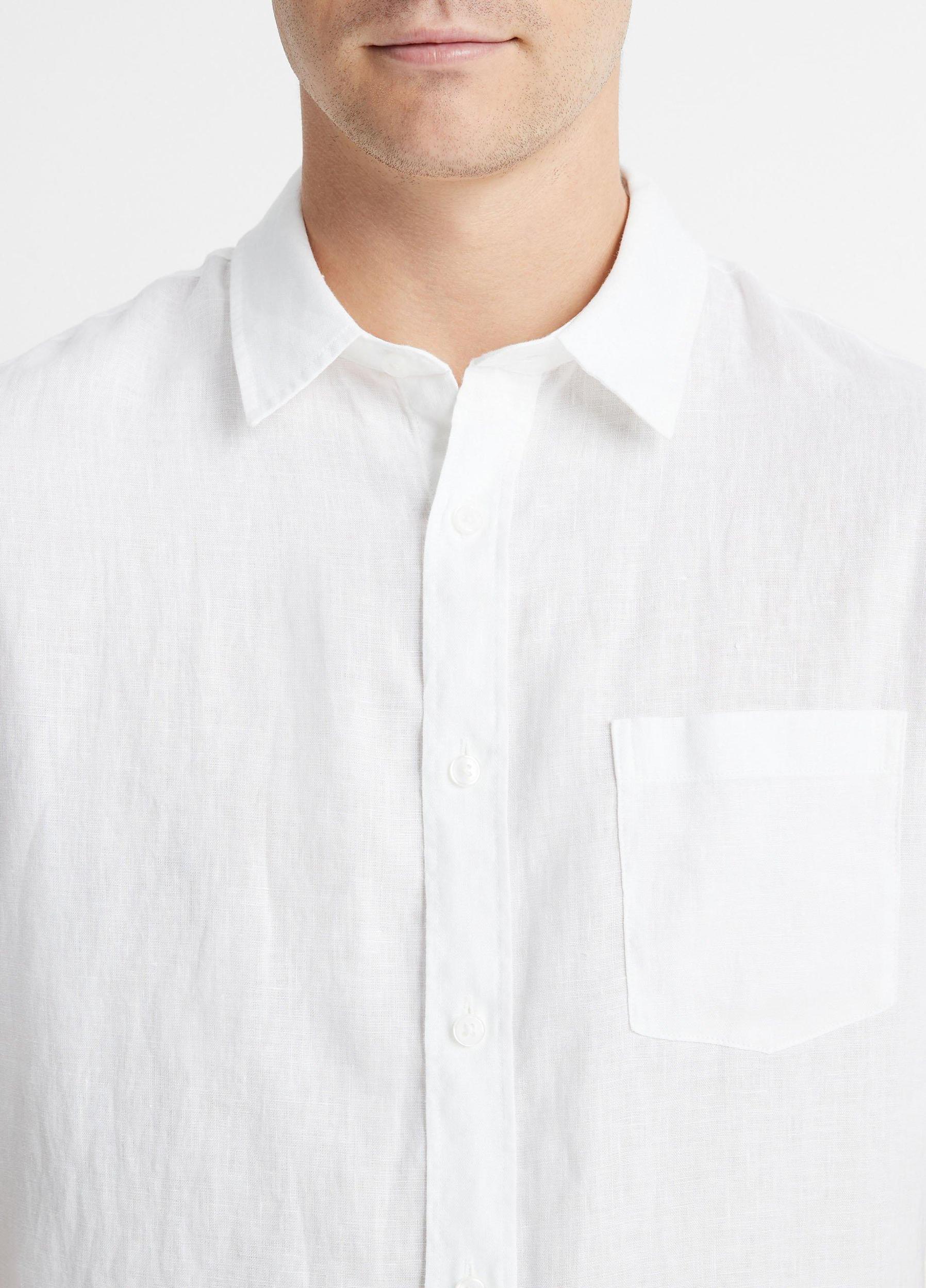 Linen Short-Sleeve Shirt Product Image