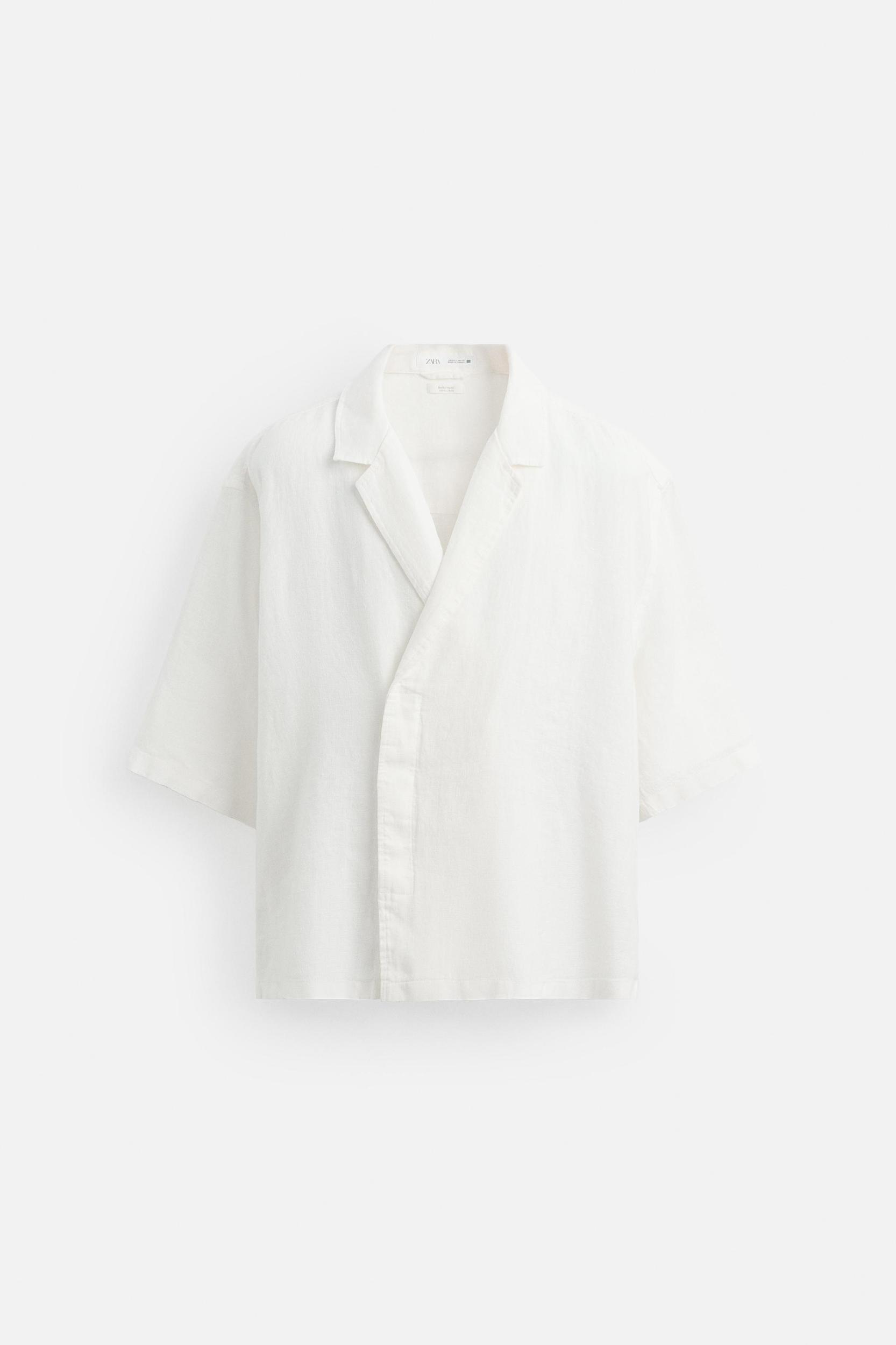 100% LINEN KIMONO SHIRT Product Image