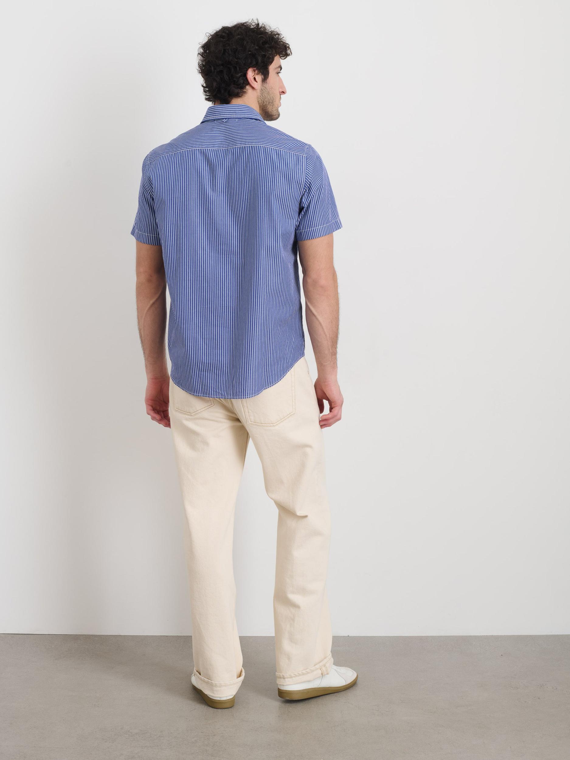 Short Sleeve Mill Shirt In Stripe Product Image