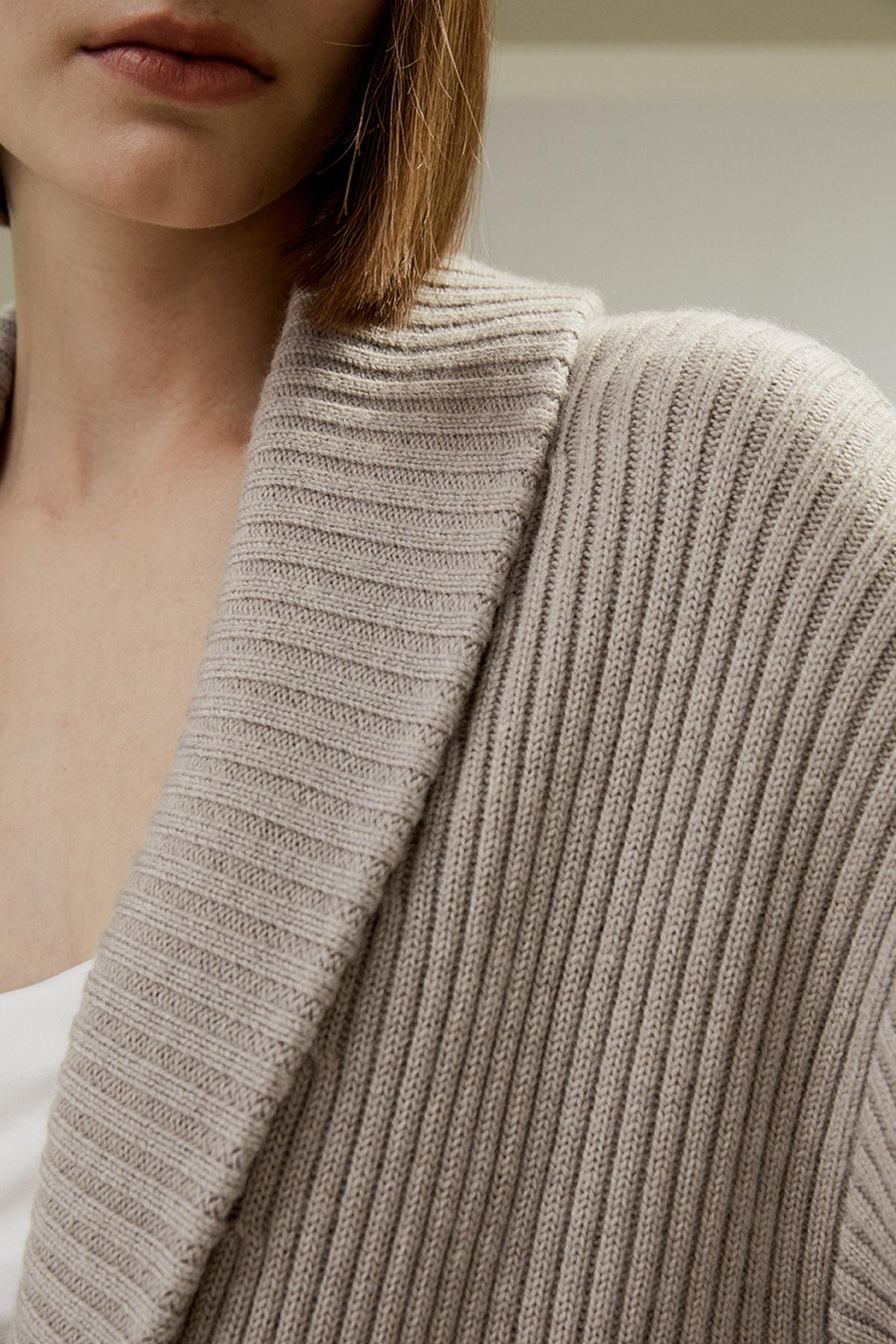 LILYSILK Wool Cardigans Womens Camel Pure Wool Elegant Belted Sweater L Product Image