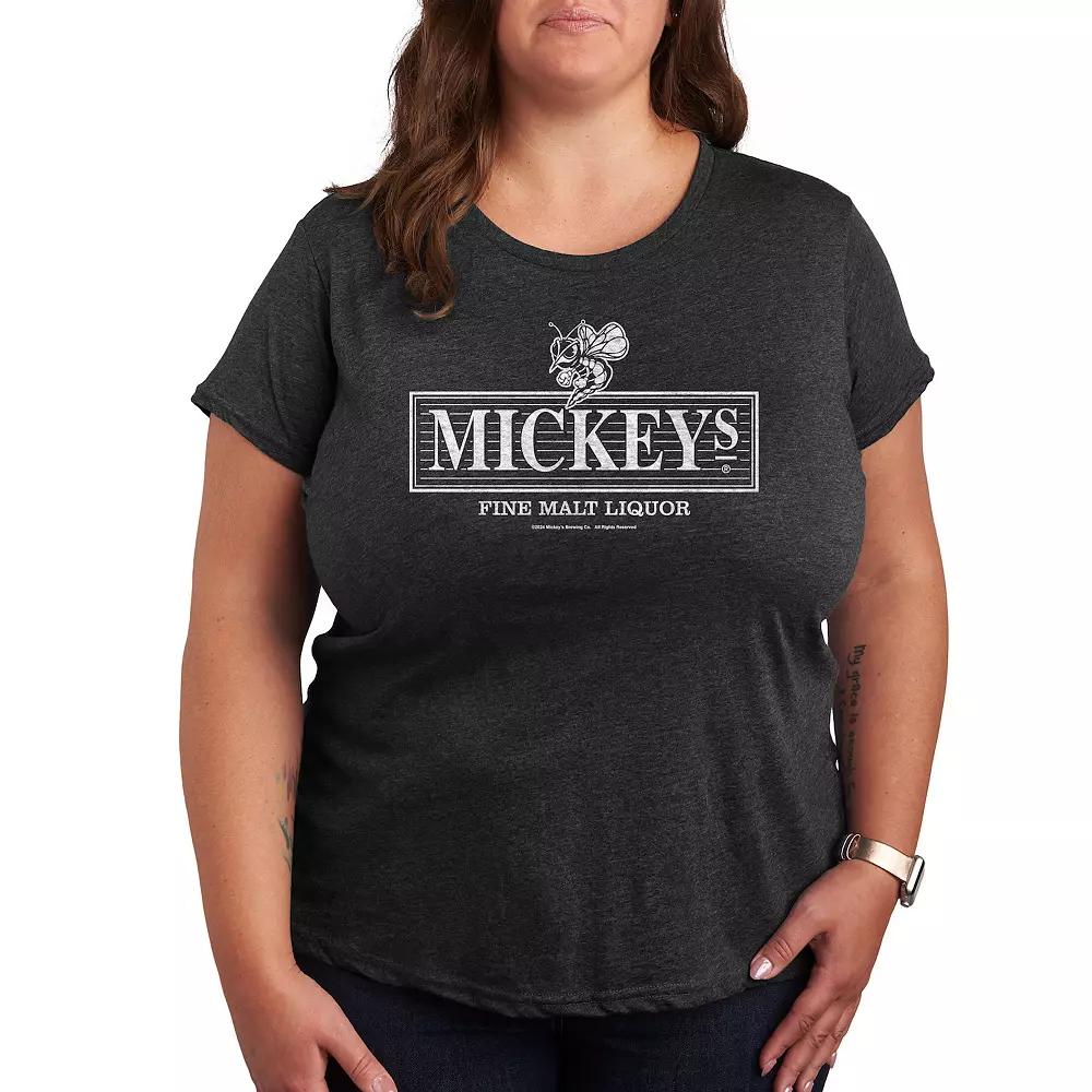 Plus Mickeys Vintage Logo Graphic Tee, Women's,  Product Image