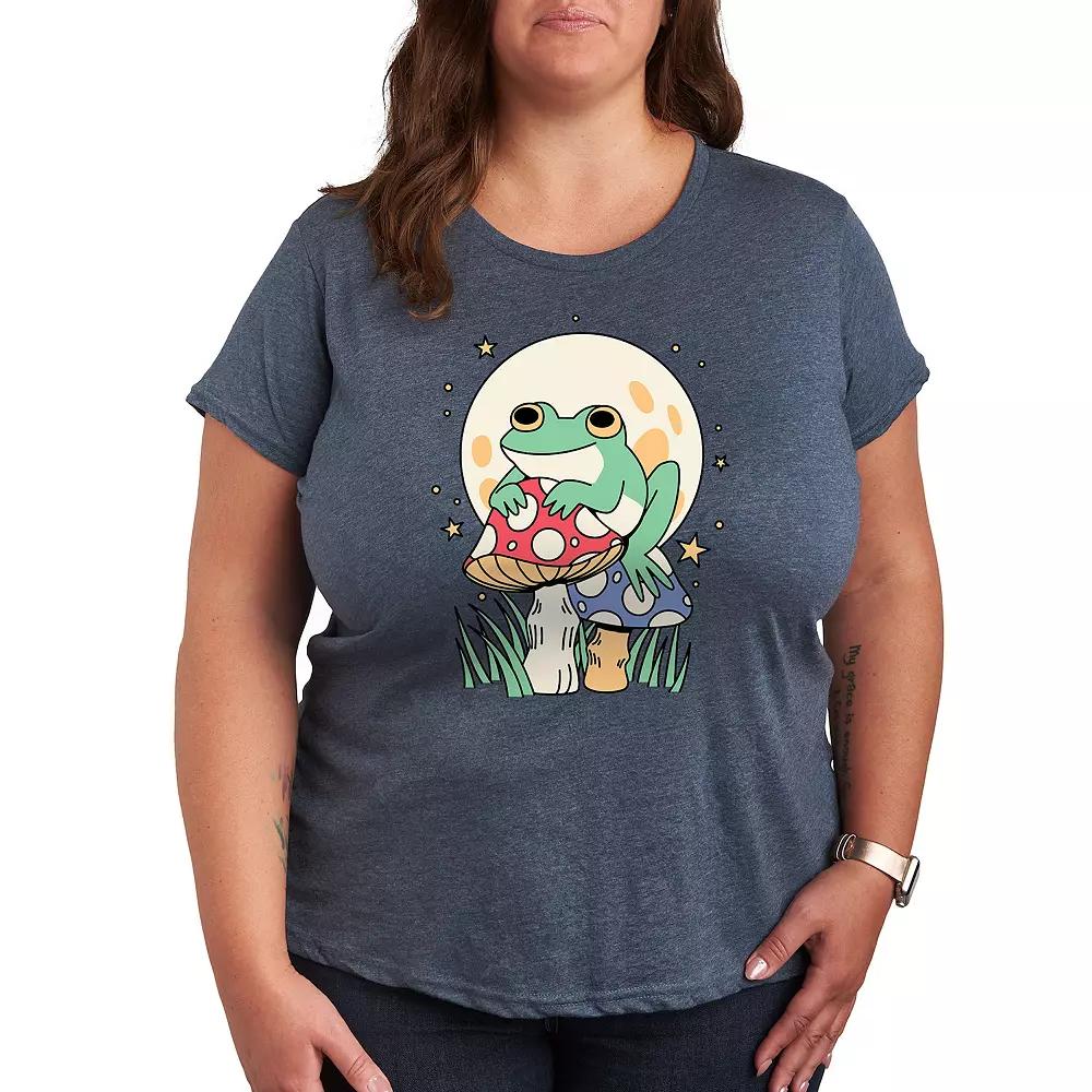 Plus Frog And Mushrooms Graphic Tee, Women's,  Product Image