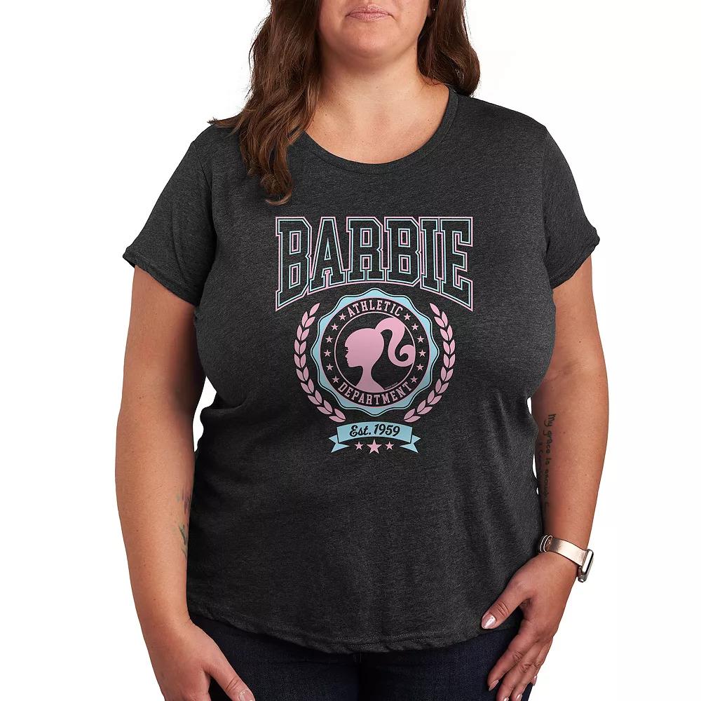 Plus Barbie® Varsity Athletic Deptartment Graphic Tee, Women's,  Product Image