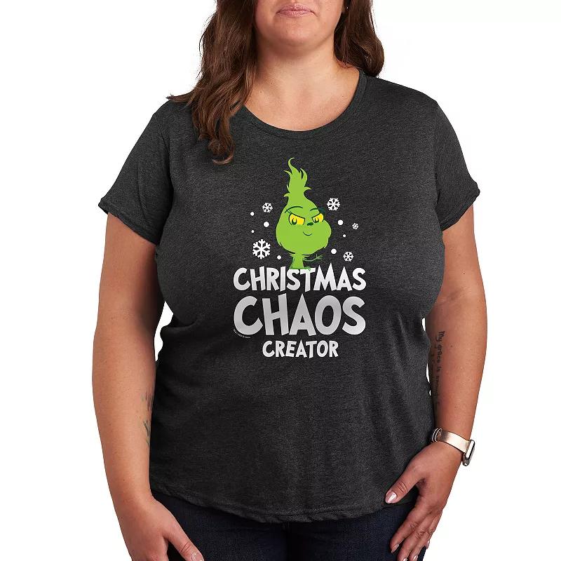 Plus Dr. Seuss Little Grinch Chaos Creator Graphic Tee, Women's,  Product Image