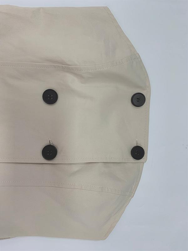 A-Line Loose Belted Buttoned Pockets Tube Maxi Dresses Product Image