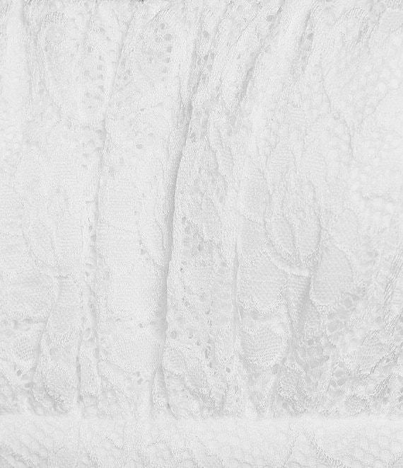 City Vibe Lace Spaghetti Bow Strap Fit And Flare Dress Product Image