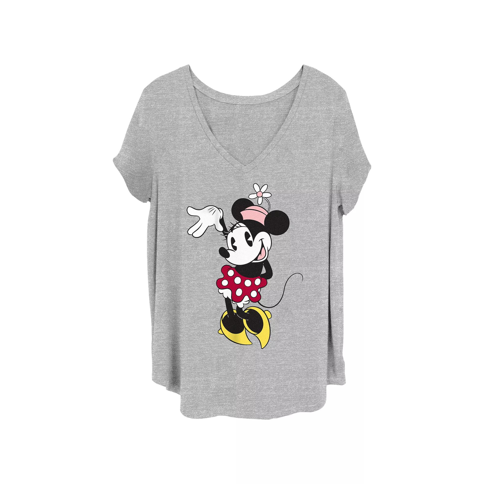 Disney's Minnie Mouse Wave Juniors' Plus Graphic Tee, Women's,  Product Image