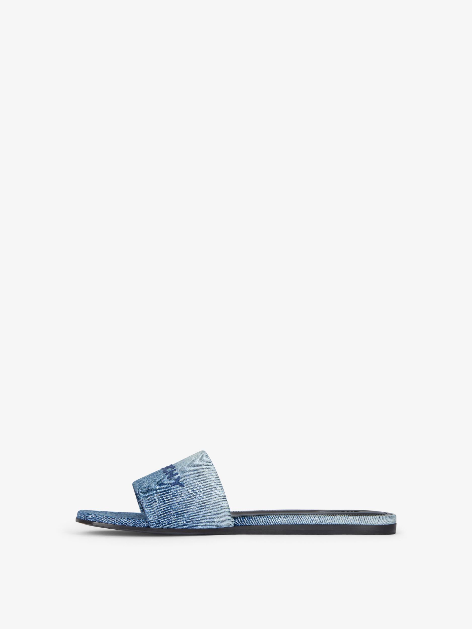 4G flat mules in gradient denim Product Image