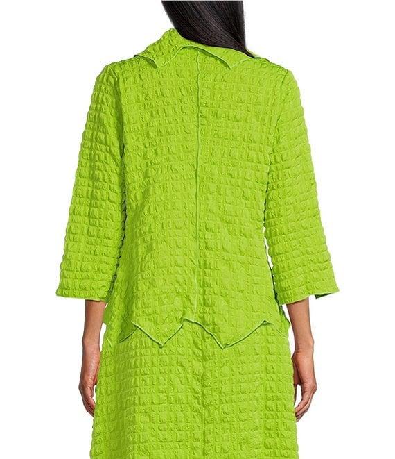 IC Collection Pucker Shawl Collar Open Front Bracelet Sleeve Jacket Product Image