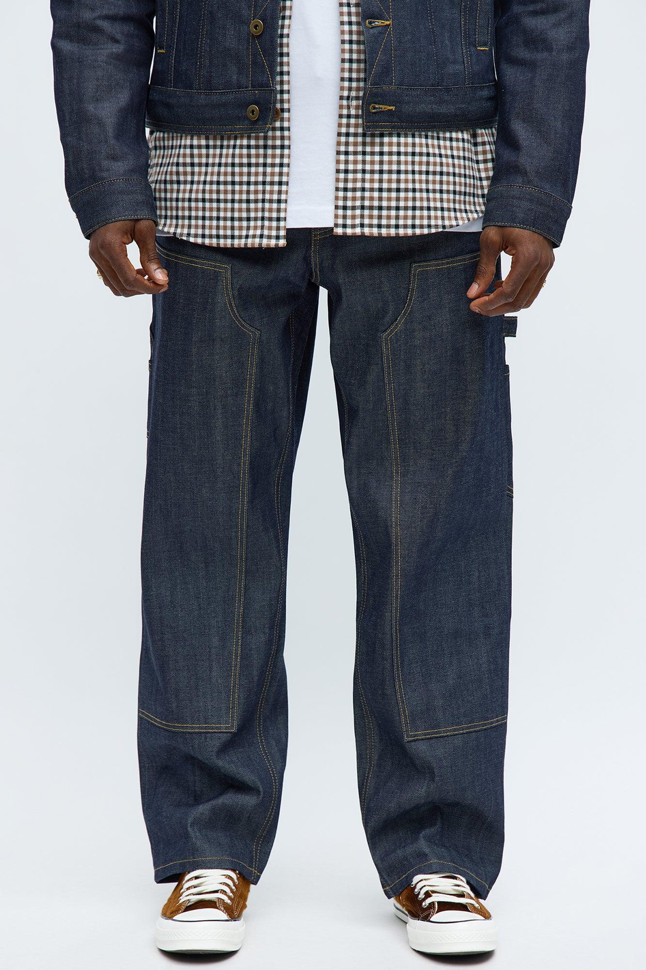 Straight Raw Selvedge Carpenter Jeans - Indigo Male Product Image