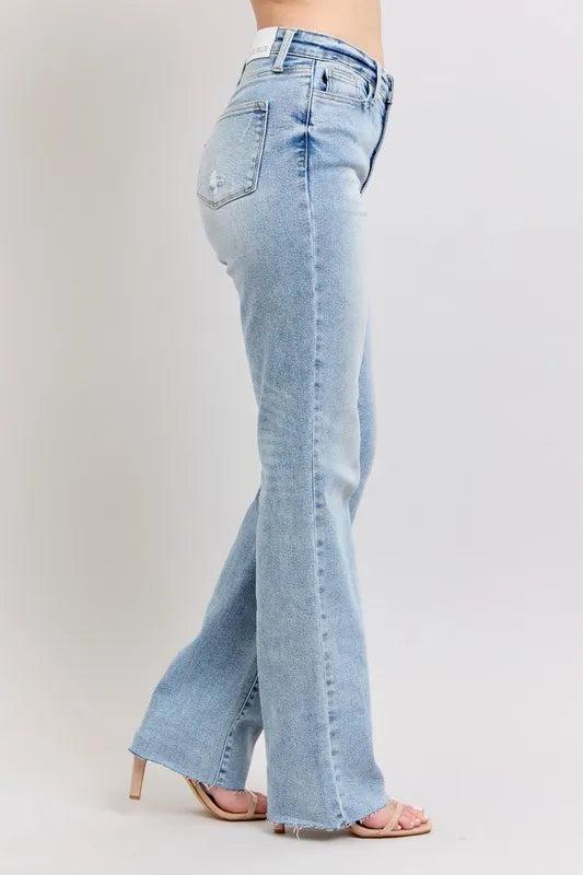 88926   Jenifer Mid-Rise Light Wash Dad Judy Blue Jeans Product Image