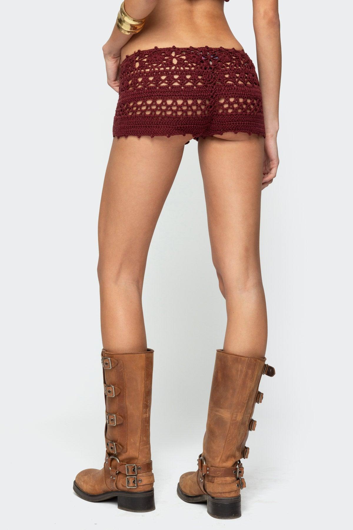 Kelani Crochet Shorts Product Image