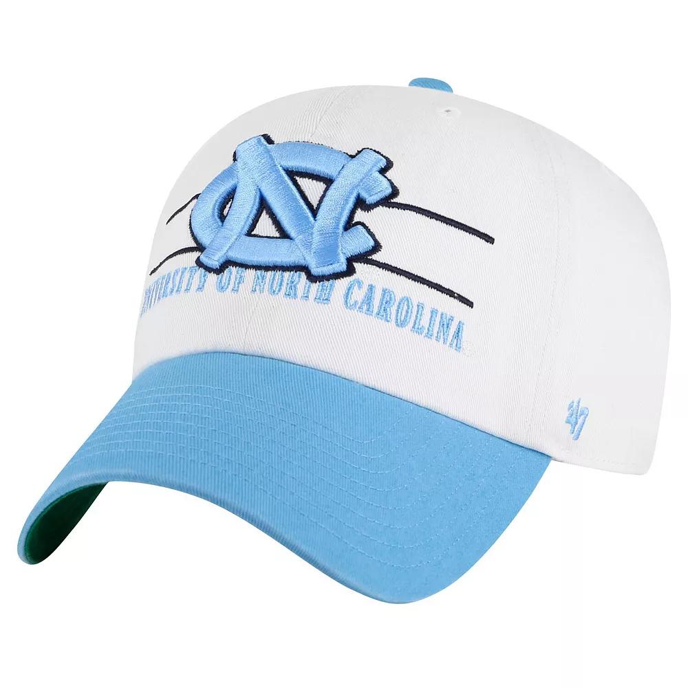 Men's '47 White North Carolina Tar Heels Gridiron Clean Up Adjustable Hat Product Image