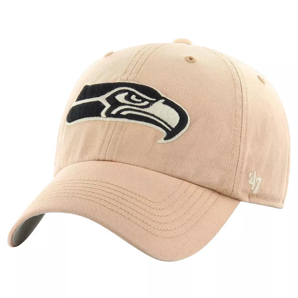 Men's '47 Khaki Seattle Seahawks Dusted Relaxed Franchise Fitted Hat, Size: Large, Beig K Product Image