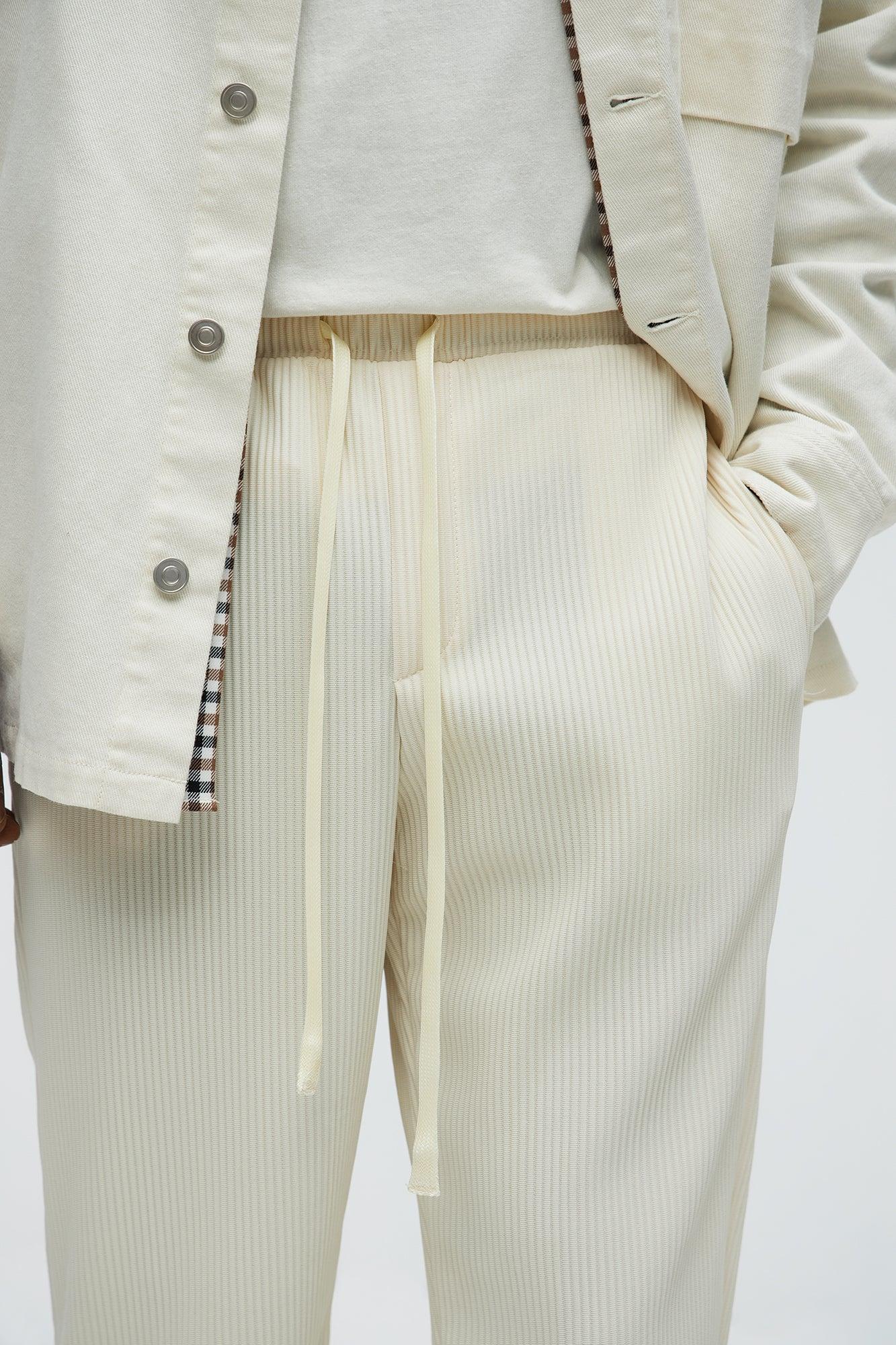 Show Up Slim Slit Pants - Off White Product Image