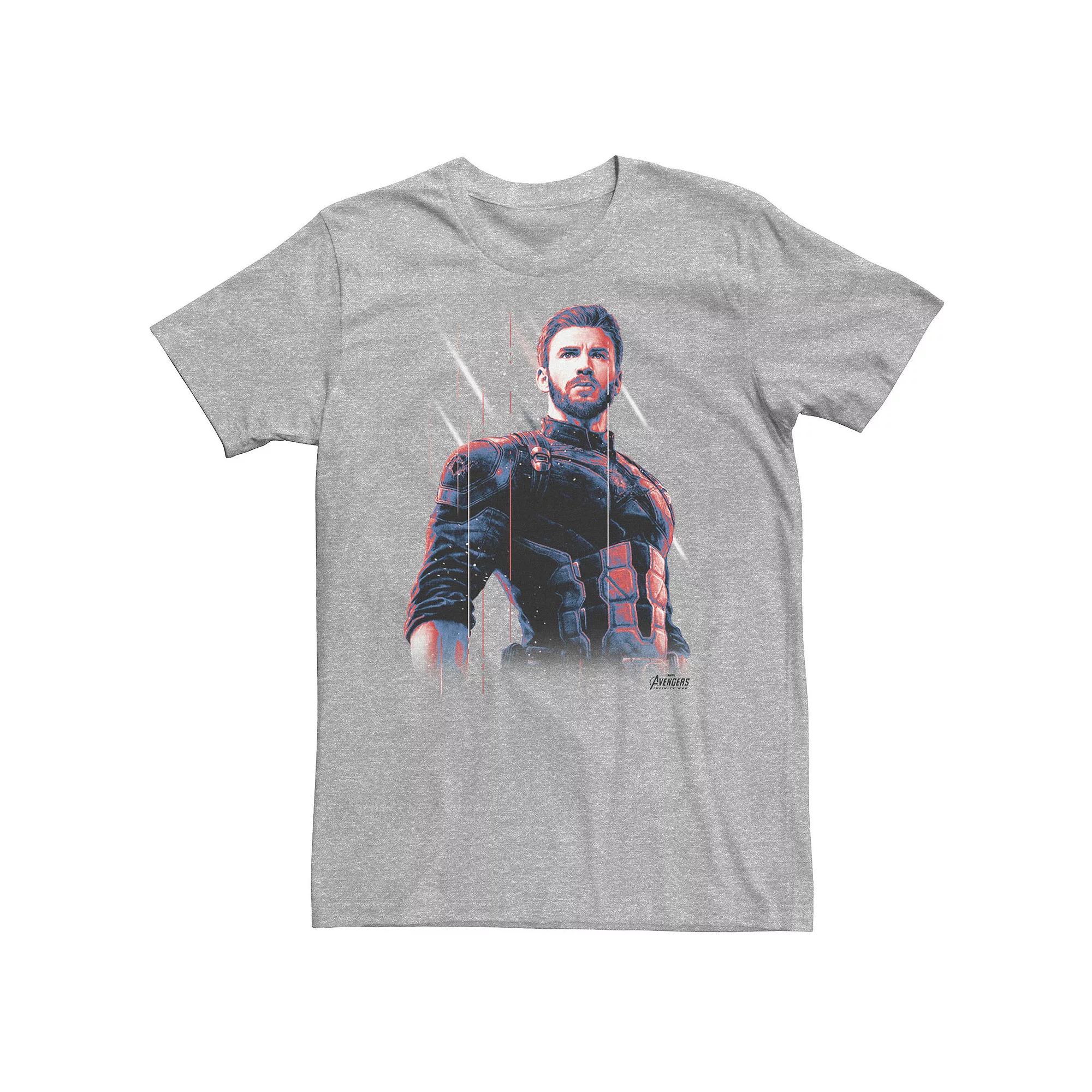Big & Tall Marvel Infinity War Captain America Pose Tee, Men's,  Product Image