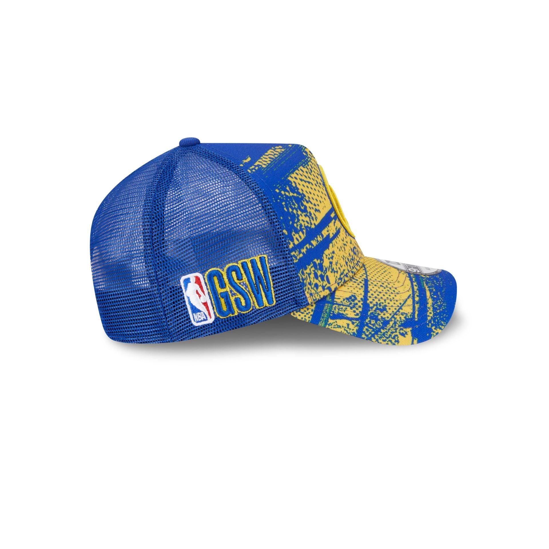 Golden State Warriors 2024 Tip-Off 9FORTY A-Frame Trucker Hat Male Product Image