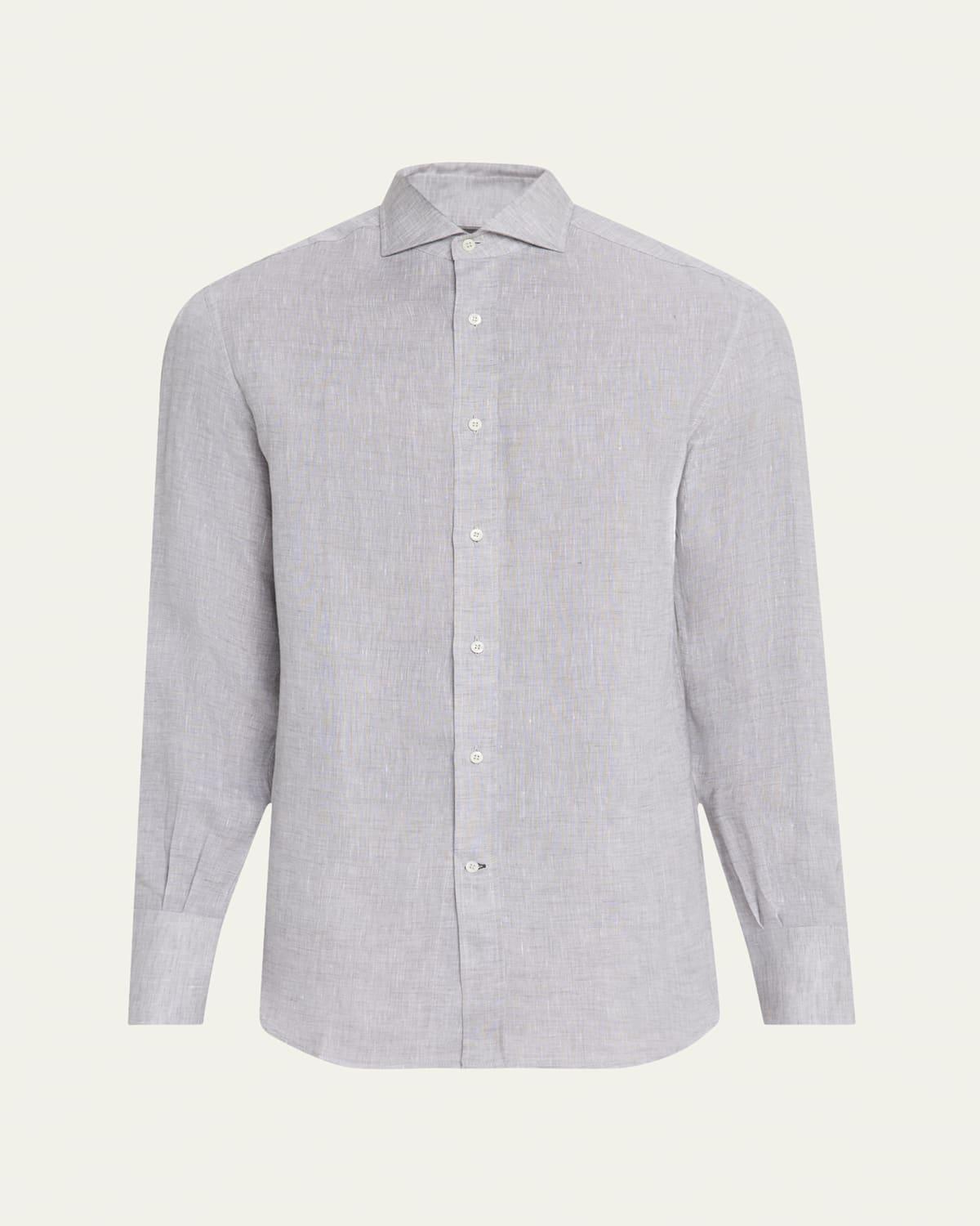 Mens Linen Sport Shirt Product Image