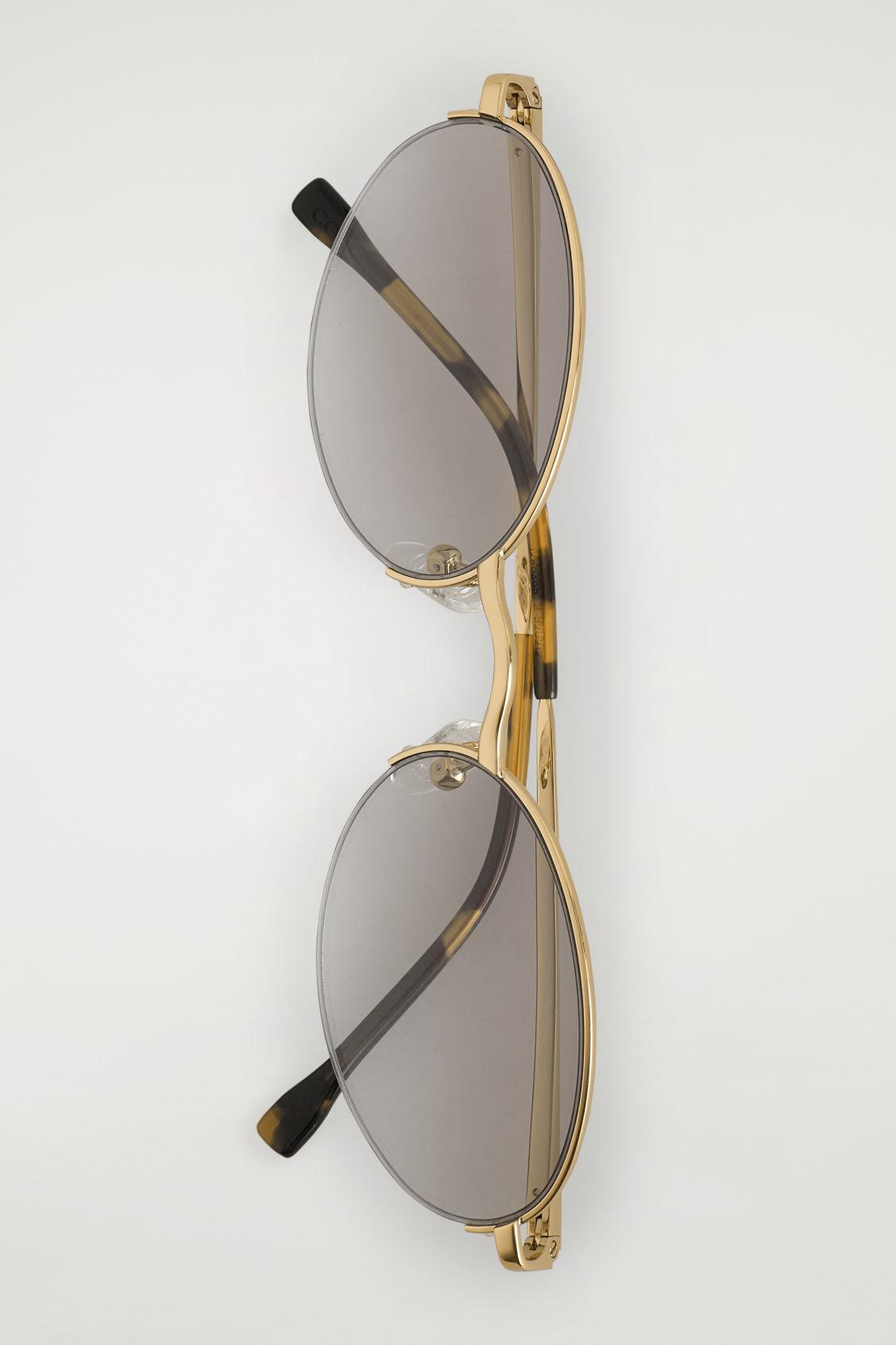 WIRE-FRAME OVAL SUNGLASSES Product Image