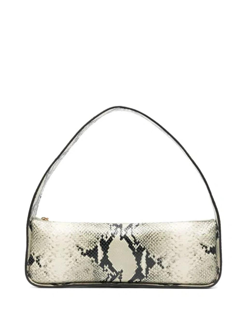KHAITE Lori Python-embossed Leather Shoulder Bag In Natural Product Image